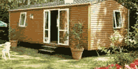 Luxuscaravan am Campingplatz Luxuscaravan am Campingplatz